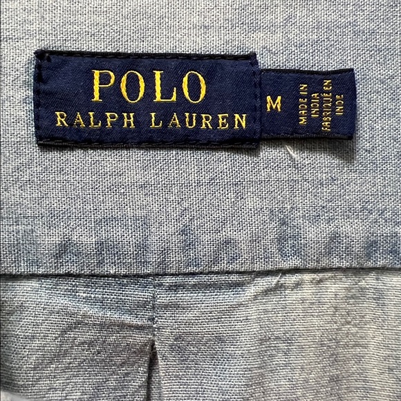Polo by Ralph Lauren Faded Denim Blue Women’s Casual Shirt - Picture 2 of 4